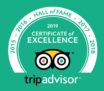 Whitehead's Fish and Chips has qualified for the Trip Advisor Certificate of Excellence Hall of Fame 2019!