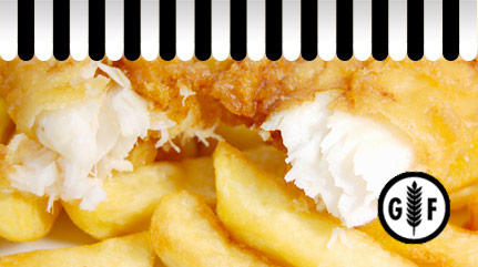 Whiteheads fish and chips - we care about our gluten free options